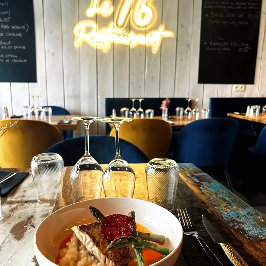 Un plat du restaurant Le 76, dressé à l’assiette.
